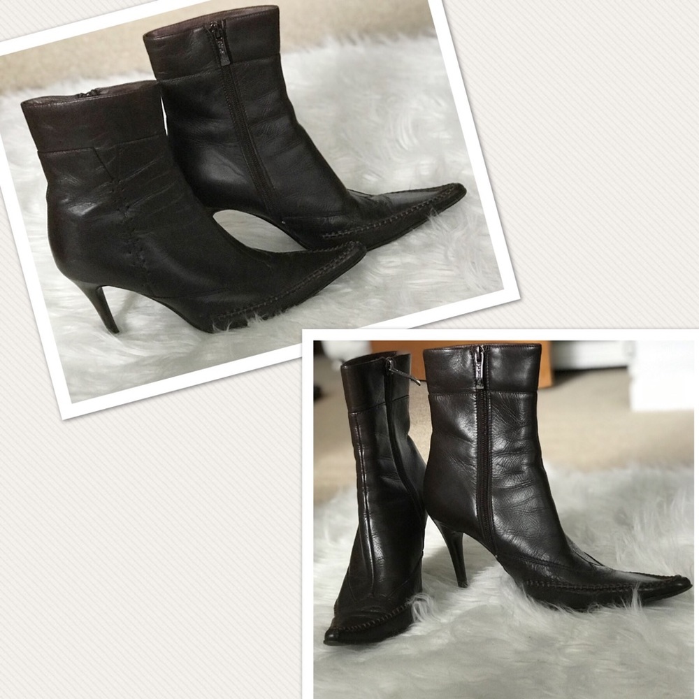 Beautiful Popushier chocolate bootie